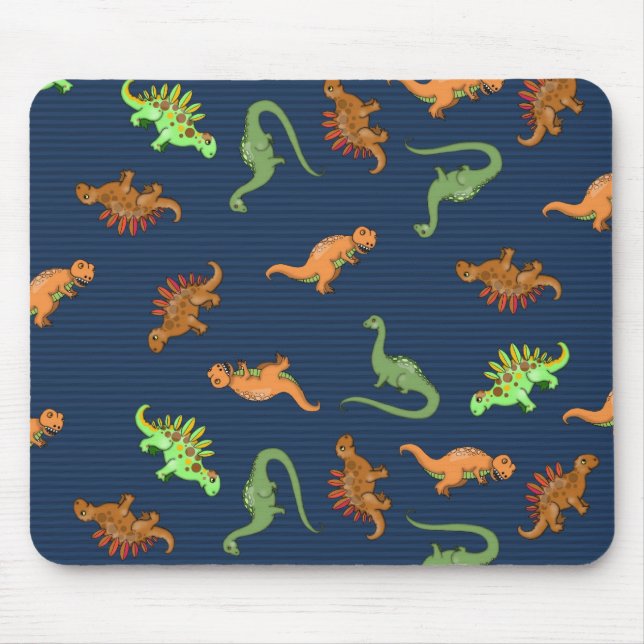 Cute Dinosaurs Pattern Mouse Mat (Front)