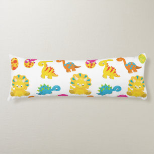 Cute Dinosaurs, Pattern Of Dinosaurs, Baby Dino Body Cushion