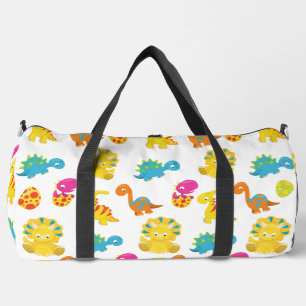 Cute Dinosaurs, Pattern Of Dinosaurs, Baby Dino Duffle Bag