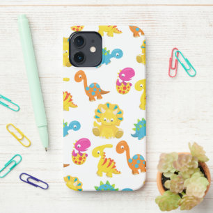 Cute Dinosaurs, Pattern Of Dinosaurs, Baby Dino iPhone 12 Case