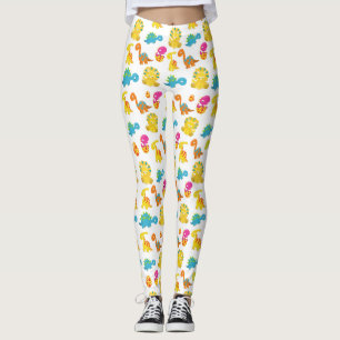 Cute Dinosaurs, Pattern Of Dinosaurs, Baby Dino Leggings