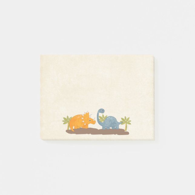Cute Dinosaurs Prehistoric Wildlife Post-it Notes (Front)
