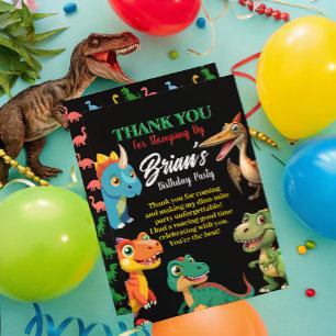 Cute Dinosaurs roar Boy Birthday Invitation