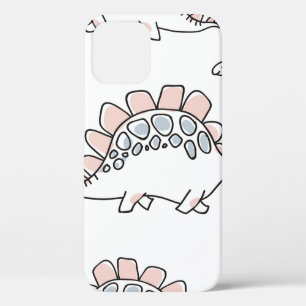 Cute dinosaurs seamless pattern iPhone 12 case