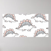 Cute dinosaurs seamless pattern