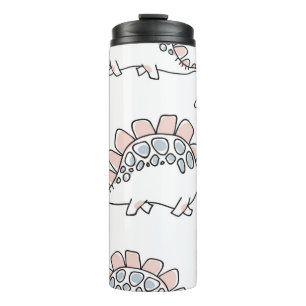 Cute dinosaurs seamless pattern thermal tumbler