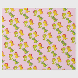 Cute Dinosaurs seamless pattern Wrapping Paper