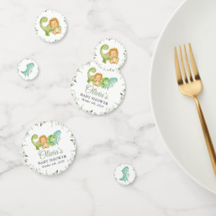 Cute Dinosaurs, T-Rex, Jurassic, Baby Shower Confetti