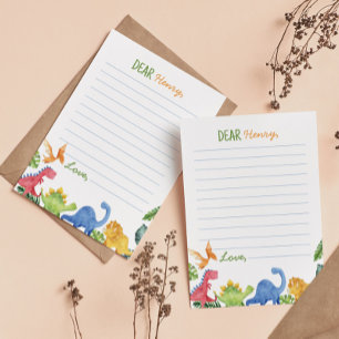Cute Dinosaurs Time Capsule Note Message Card