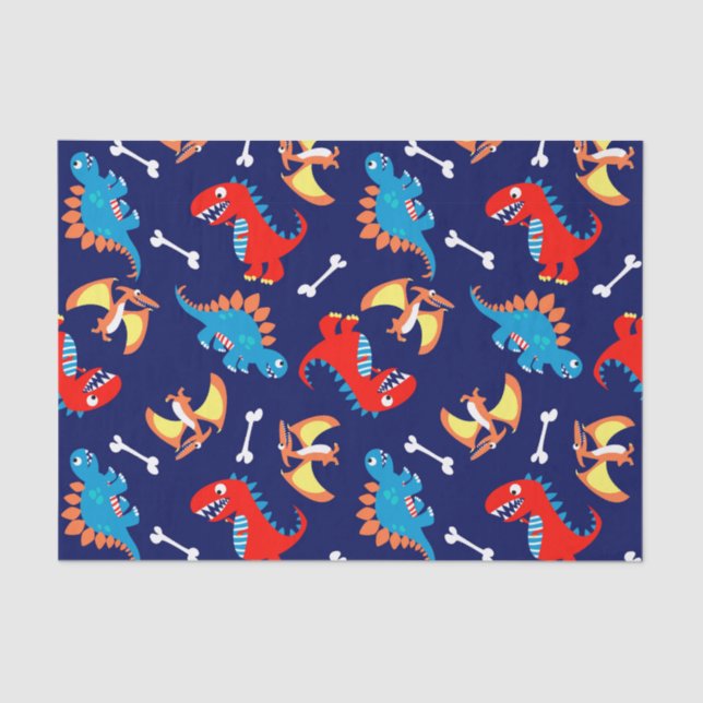 Cute dinosaurs tissue paper (Front)