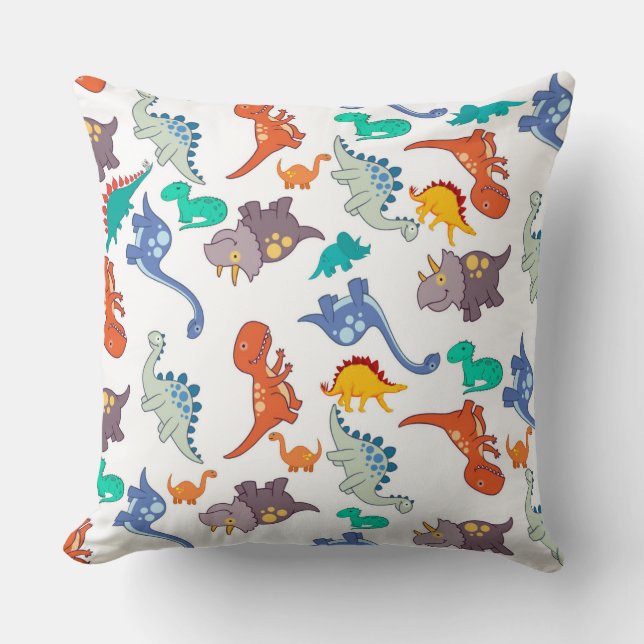 Cute Dinoseurs Cushion (Front)