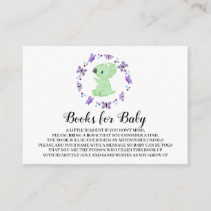 *~* Cute Dinosuar Butterfly Star Books For Baby Enclosure Card