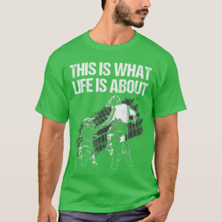 Cute Dirt Bike Art for Men Father Dirtbike Motorcy T-Shirt