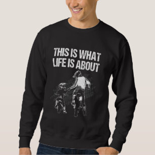 Cute Dirt Bike For Men Father Dirtbike Motorcycle Sweatshirt