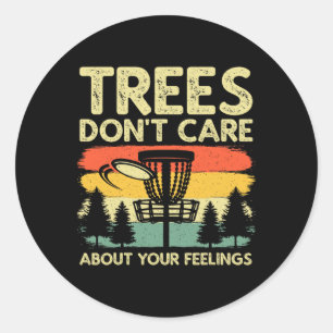 Cute Disc Golf Design For Men Women Disc Golf Play Classic Round Sticker