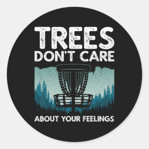 Cute Disc Golf Design For Men Women Disc Golf Play Classic Round Sticker