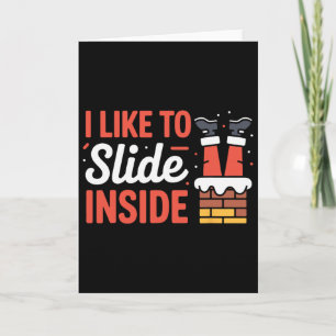 Cute Disc Golf Quote Slide Inside Chains Ultimate  Card