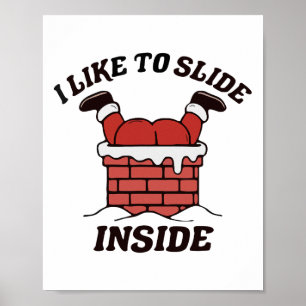 Cute Disc Golf Quote Slide Inside Chains Ultimate Poster