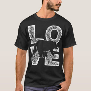 Cute Distressed I Love Bear Idea For Animal Lovers T-Shirt