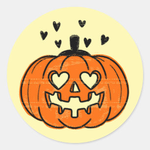 Cute Distressed Pumpkin Sticker