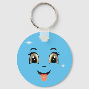 Cute Divine Happy face Key Ring