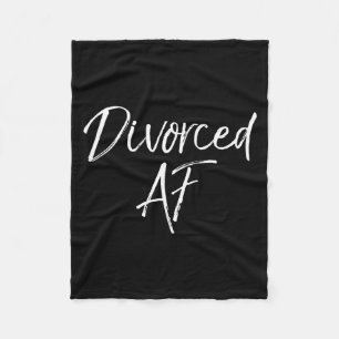 Cute Divorce Gift For Women Funny Divorcee Idea Di Fleece Blanket