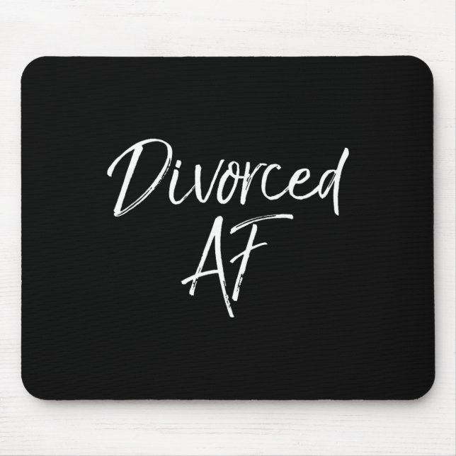 Cute Divorce Gift For Women Funny Divorcee Idea Di Mouse Mat (Front)