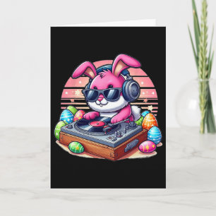 Cute Dj Easter Bunny Card