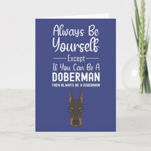 Cute Doberman Cards Animal Pet Funny Dog Humor