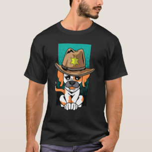 Cute Doberman Sheriff Dog Trainer T-Shirt