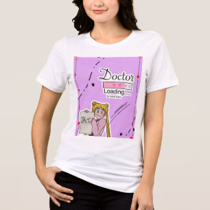 Cute Doctor Anime Aesthetic T-Shirt Kawaii Medic Tri-Blend Shirt