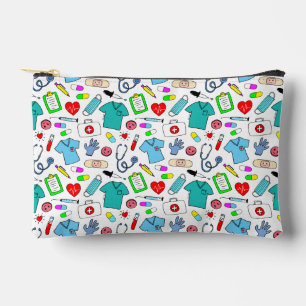 Cute Doctor Nurse Medical Supplies Pattern Accessory Pouch