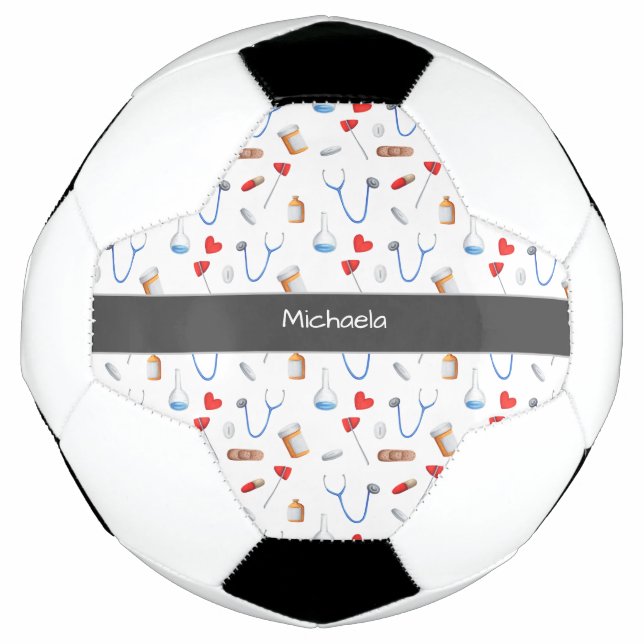 Cute Doctor Nurse Medicine Clinic Equipment Heart Football (Front)