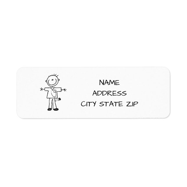 **CUTE DOCTOR** RETURN ADDRESS LABELS (Front)