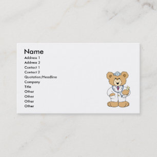 Cute Doctor Teddy Bear Business Card