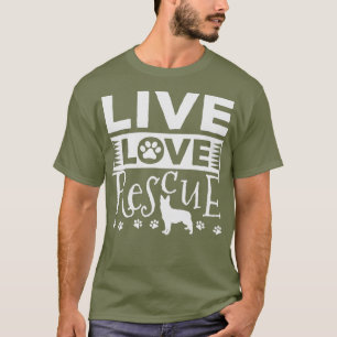 Cute Dog Adoption Rescue - Live Love Rescue T-Shirt