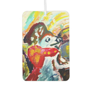 Cute dog and car ride  air freshener