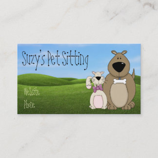 Cute Dog and Cat Business Cards