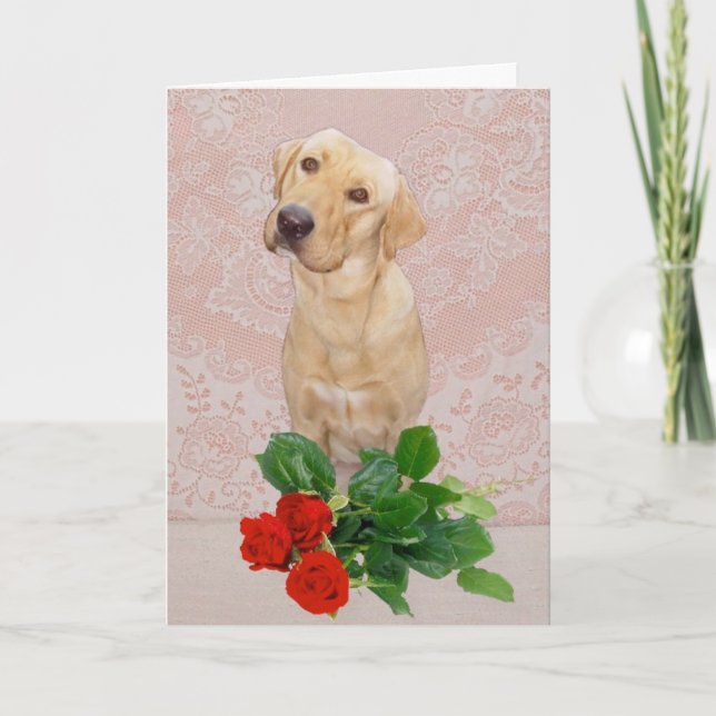 Cute Dog Anniversary Card (Front)