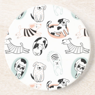 Cute dog Art Coaster