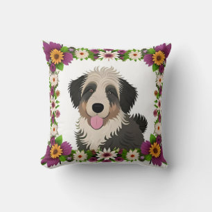 Cute Dog Artistic Pet Lover Home Décor Gift Accent Cushion