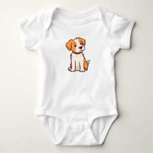 cute dog baby bodysuit