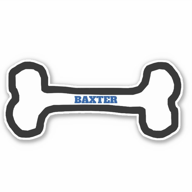 Dog Bone Stickers & Labels Zazzle UK