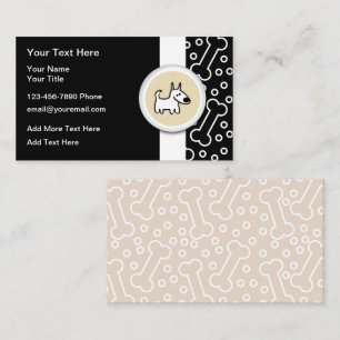 Cute Dog Bones Theme Trendy Business Cards