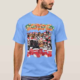 Cute Dog Breeds Christmas Dog Lover funny vintage T-Shirt