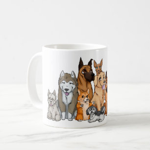 Cute Dog Breeds Coffee Mug