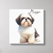 Cute Dog Canvas Print 