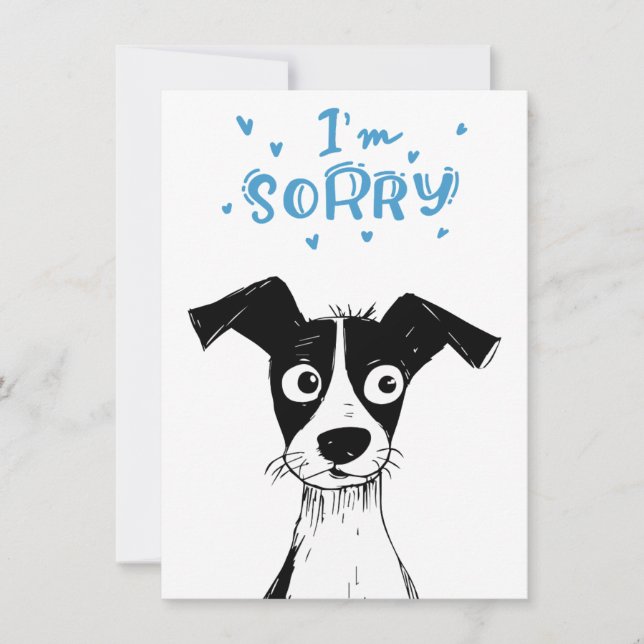  Cute Dog Cartoon Birthday Funny Belated Card (Front)