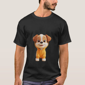 Cute Dog Cartoon  T-Shirt