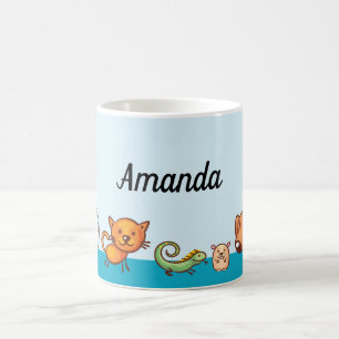 Cute Dog Cat Pet Personalised Coffee Mug